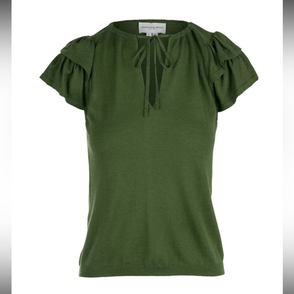 Charlotte Brody BUTTERFLY SWEATER - FOREST, size small - Picture 1 of 6